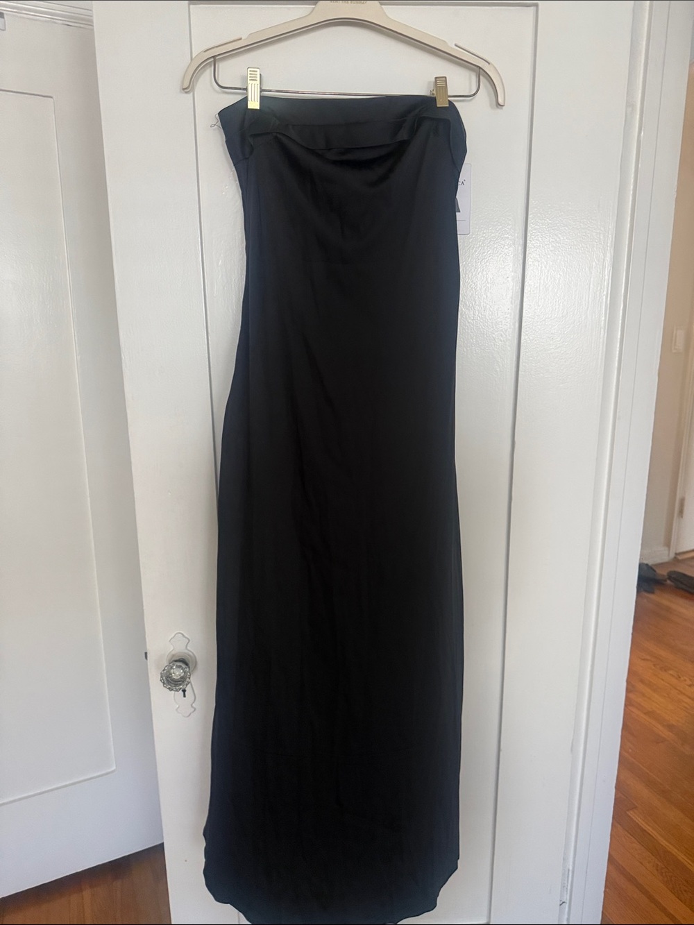 Classic Black Strapless Maxi Dress